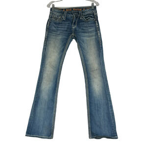 Rock Revival Jeans Women's Size 27 Venus Boot Y2K Low Rise embroidered